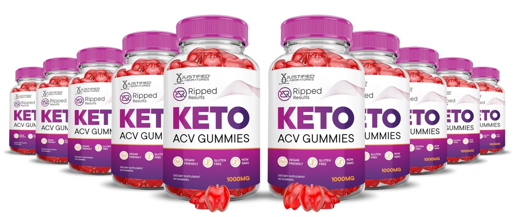 (10 Pack) Ripped Tulemused Keto ACV Gummies Täpsem valem 1000MG Ripped Tulemused Keto Gummies Õunasiider Äädikas Valmistatud Granaatõunapeedi Mahl Pulber B12 Vegan Non GMO 600 Gummys