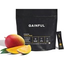 Gainful Hydration Powder Packs, kofeiinivaba võtme elektrolüütidega Magneesium ja naatrium, energiatoetus, madal suhkur, troopiline mango, 21 pulgad