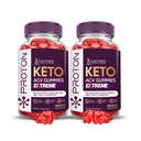 Põhjendatud Laboratories (2 Pack Prooton Valk Keto ACV Gummies Extreme 2000MG Prooton Keto Gummies Apple Siider Äädikas Formuleeritud Granaatõunapeedi Mahl Pulber B12 Vegan Non GMO 120 Gummys