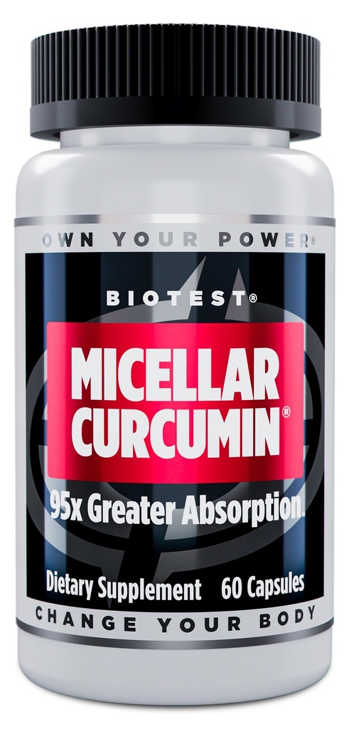 Biotest Micellar Curcumin - 95x imendumine - UCLA leiutatud ja patenteeritud - 60 kapslit