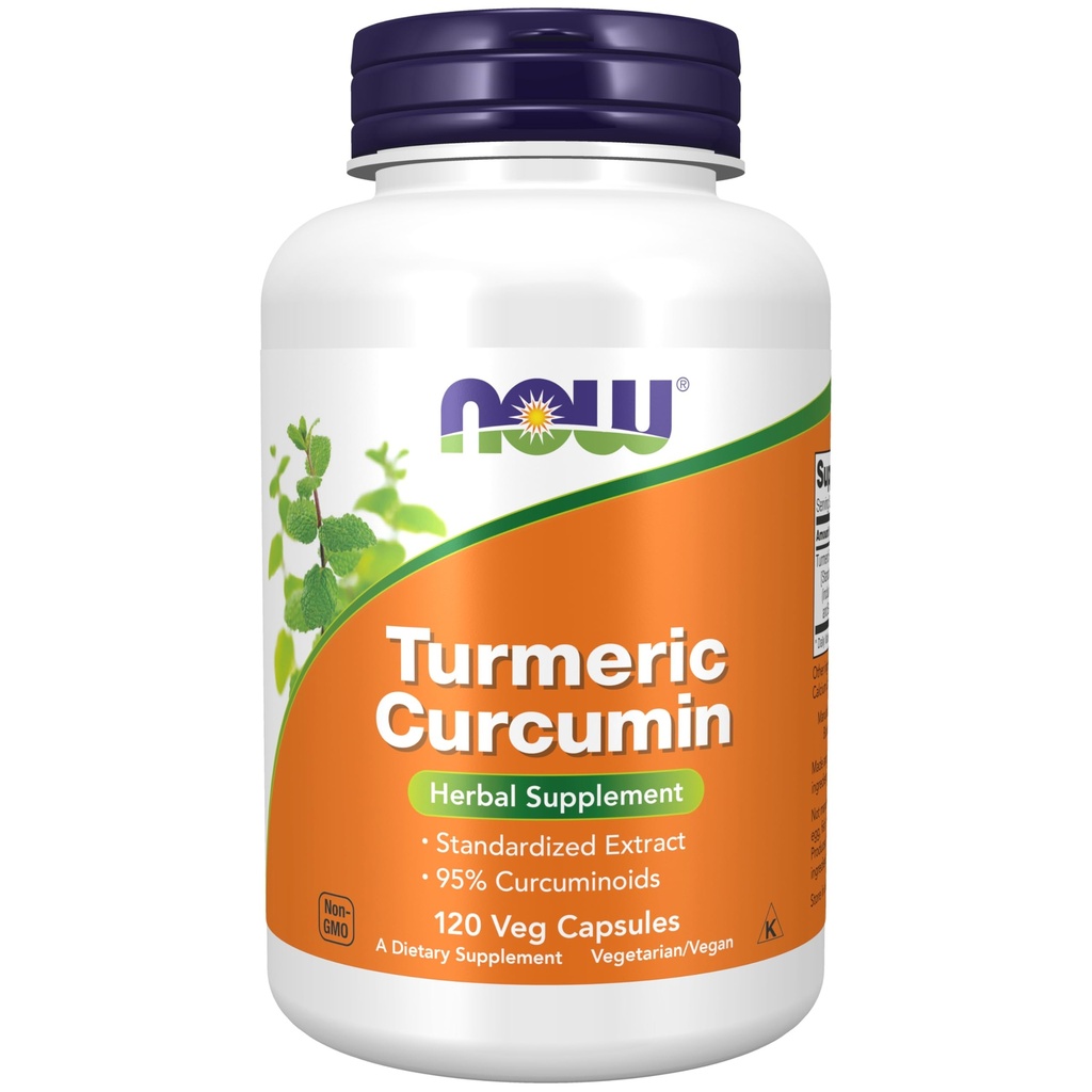 NOW Foods Supplements, Kurkumi kurkumiin, saadud kurkumi juure ekstrakt, taimsete täiendada, 120 Veg kapslid