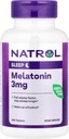 Natrol melatoniin aitab teil langeda kiiremini magama jääda kauem kiiremini imendub 100 taimetoitlast 3 mg (tabletid), 240 krahv