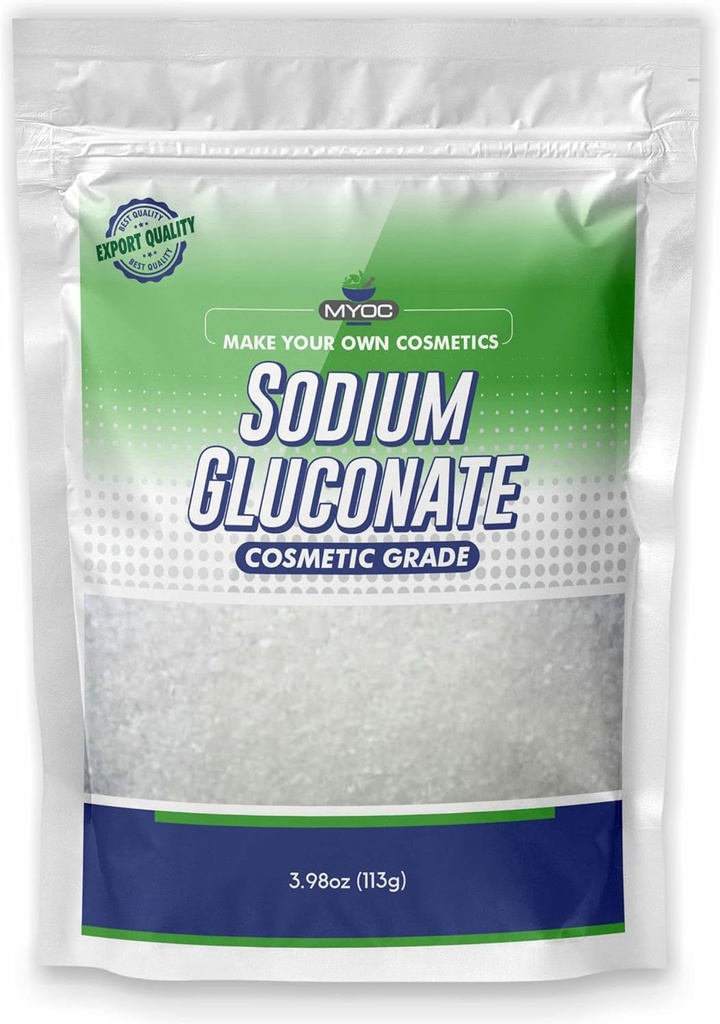 Naatriumglükonaatpulber - 113 Gm (3,98 Oz), puhas naatriumglükonaat nahale, naatriumglükonaatkosmeetika klass, seebi valmistamine, naatriumglükonaat kosmeetikatoodete jaoks, naatriumglükonaat Bulk