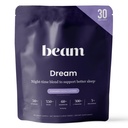Beam Dream Sleep Powder, L-Theanine, Apigenin, Reishi ja Magneesium, kolmanda osapoole testitud looduslik uneabi ja unelisa sügavaks uneks, lõõgastumiseks ja taastumiseks, loomulik unetoetus, 30 serveerimist