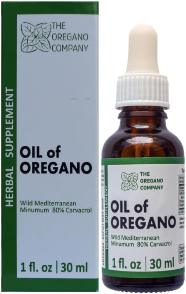 OREGANO COMPANY- Oil of Oregano | 1 fl. oz 30 ml | Vedel, tilgad | Vegan | Vegetarian | Aceite De Oregano | Toidulisandid | Kõrge looduslik karvakrooli potentsi| Wild Oregano Oil Extract