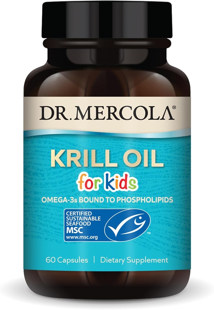 Dr Mercola Kids Krill õlikapslid, 60 krahv