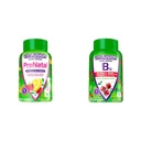Vitafusion PreNatal Gummy Vitamiinid, Vaarika Lemonaad Maitsestatud, Rasedus Vitamiinid Naistele & Extra Tugevus Vitamiin B12 Kummi vitamiinid energia Ainevahetus Toetus