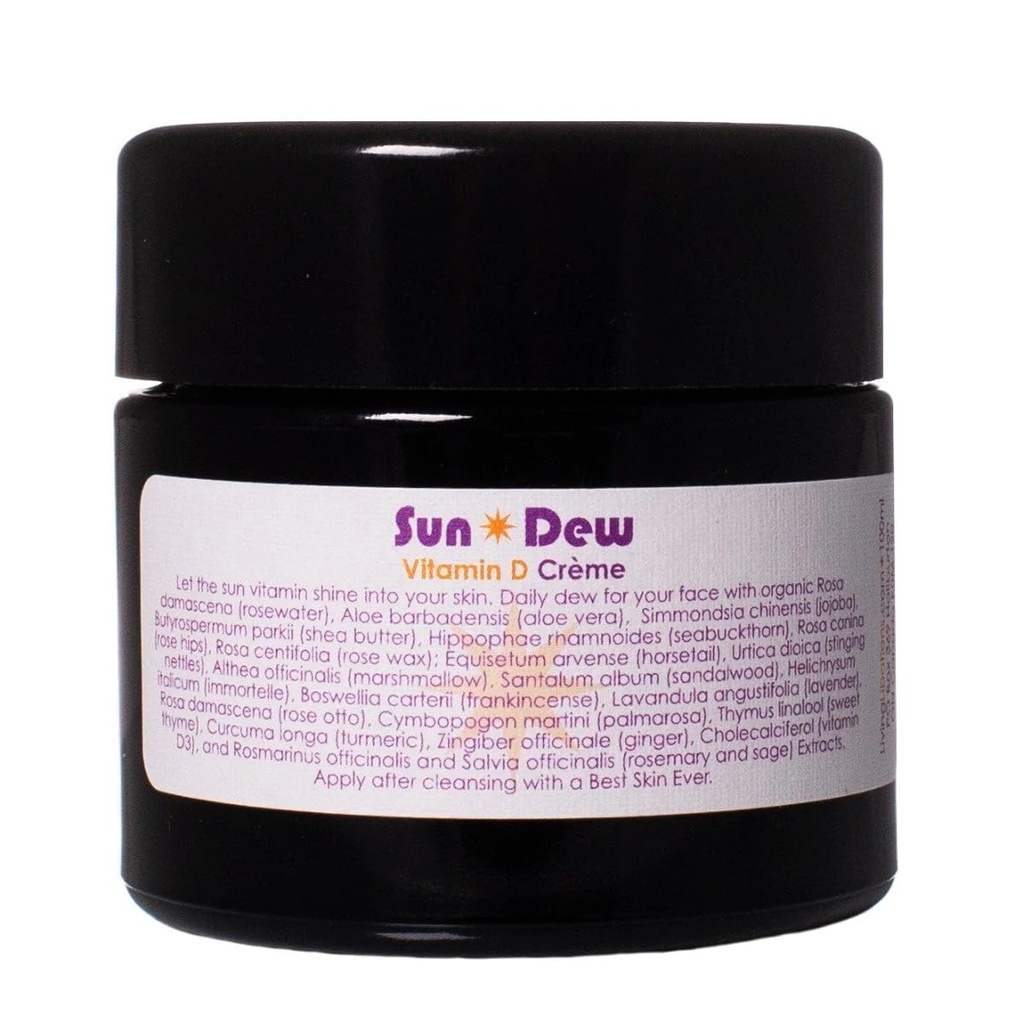Elusad LIBATSIOONID - Orgaaniline Sun Dew Transdermaalne D-vitamiin Crème | Looduslik, Looduslik, Looduslik, Vegan Puhas Ilu (3,38 oz | 100 ml)