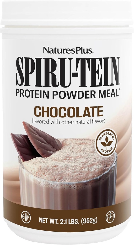 NaturesPlus SPIRU-TEIN, šokolaad - 2, 1 lb, pakend 2 - taimepõhine valgu raputamine - mitte-GMO, taimetoitlane, gluteenivaba - 68 kokku