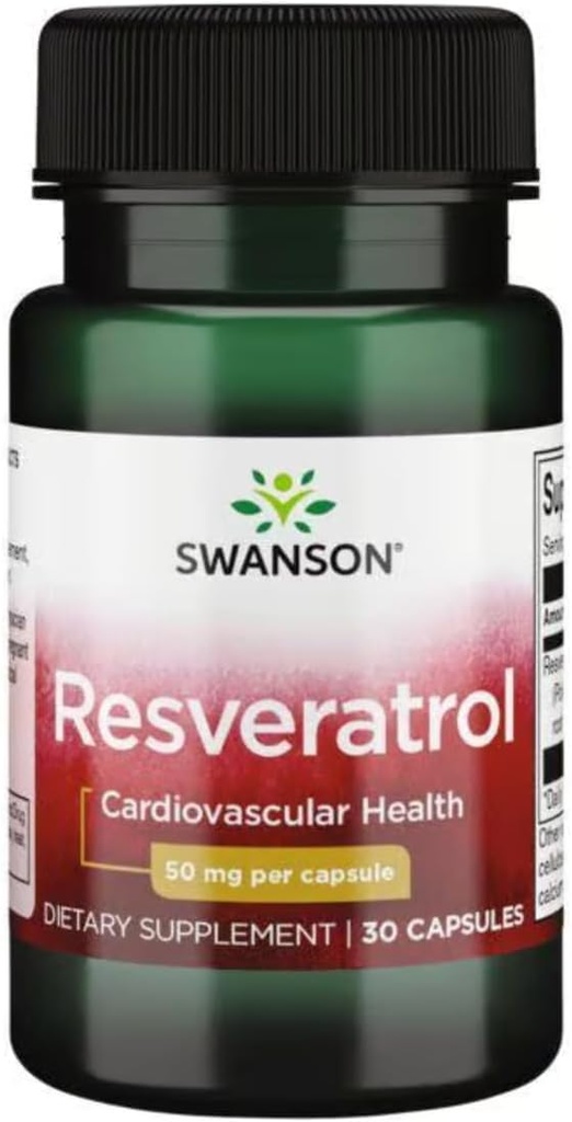 Swanson Resveratrol 50 50 milligrammi 30 kapslit