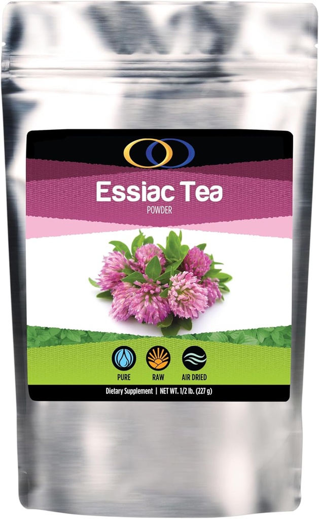 Optimaalselt orgaaniline ESSIAC Tea 8 Herb Powder - USA & EL Mahepõllumajanduslikult kasvatatud peeneks jahvatatud maitsetaimed! - Rene Caisse'i hinnatud retsept lambaliha juurtega!