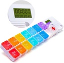 7-päevane meditsiin Pill Korraldaja , 4 meeldetuletushäired , vali heli , 14 suurt komponenti , suur ekraan , niiskus-tõestus , Travel Weekly/Daily Pill Box/Organizer/Case/Container/Dispenser , AM/PM 2 korda päevas