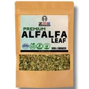 ZeeHERBS Organic Alfalfa Leaf 4 oz. (113 g) Pack, USDA Certified Organic Alfalfa Leaf Herb Loose Leaf Tea, Premium Quality Medicago Sativa Herb, Cut & Sifted, Alfalfa Teelehed