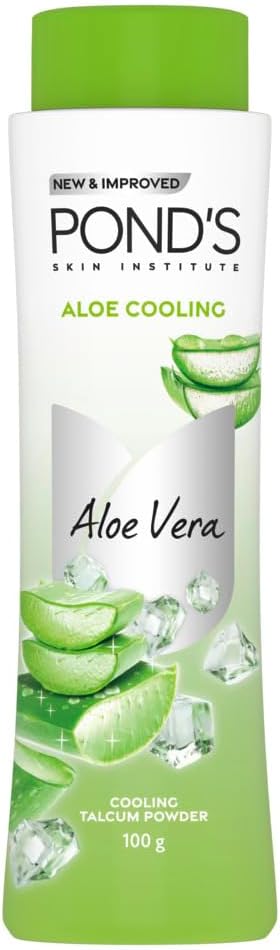 POND's Aloe Cooling Powder, 100 g, kiireks jahutamiseks ja värskendamiseks suvel, 100% Aloe ekstrakti, 3X jahutusefekti, pikaajalise lõhnaga