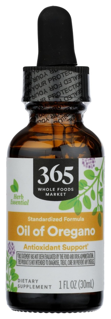 365 by Whole Food Market, Oil of Oregano Vedel Ekstrakt, 1 Fl Oz