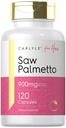 Carlyle Saw Palmetto naistele 900mg | 120 kapslit | Full Spectrum Extract Supplement | Non-GMO, Gluteenivaba täiendus | tema jaoks