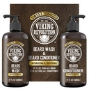Viking Revolution Beard Wash and Bear Conditioner for Men with Argan Oil and Jojoba Oil - Beard Softener and Stronger Bear Care Beard Shampoo and Conditioner with Bear Oil (17oz, Sweet Tobacco)