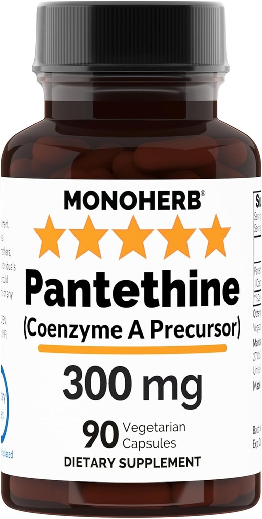 MONOHERB Pantetiin 300 mg kapsli kohta - 90 taimetoitlast kapslit