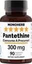 MONOHERB Pantetiin 300 mg kapsli kohta - 90 taimetoitlast kapslit