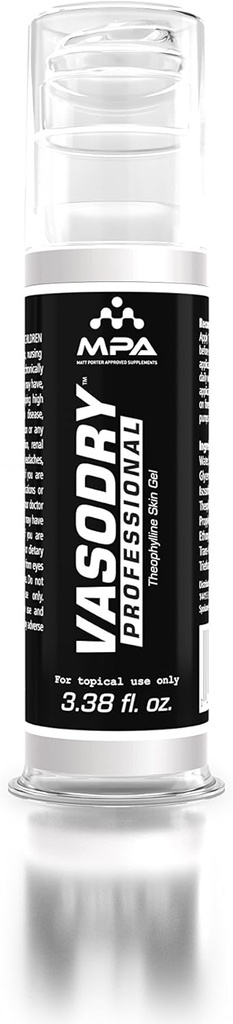 VasoDry Professional, Topical Water Loss, Diuretic, Increase Sweat 3.38fl oz