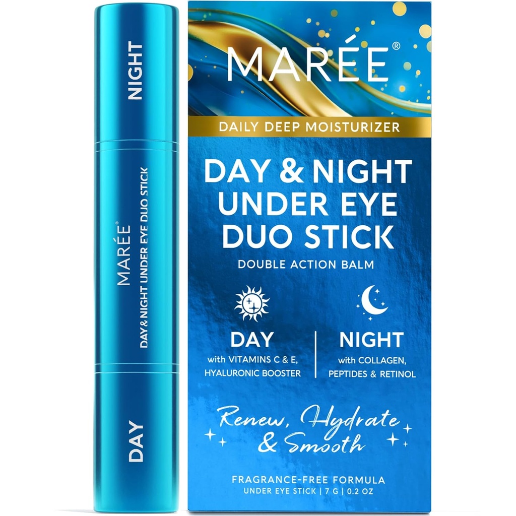 MAREE Under Eye Balm Stick - Under Eye Brightener for Dark Circles Anti-vananemine Näo niisutaja - Hüaluroonhape C-vitamiin Seerum & Retinool Cream Nahahooldus - Kortsupulk Hüdraat Retinool Balm
