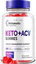 Metaboolsed lahendused Keto+ACV Gummies Advanced Weight Loss, Apple Cider Vinegar, ametlikud ülevaated (60 Gummies)