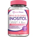 Arsti retseptid Inositool Supplement, Myo-Inositool & D-Chiro Inositool Kapslid 2050mg per Serving, Ideaalne 40: 1 Blend, Hormoon Tasakaal naistele, Munasarja funktsiooni ja viljakuse tugi, 120 Vegan Caps