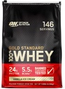 Optimum Nutrition Gold Standard 100% vadakuvalgu pulber, Vanilla jäätis, 10 naela (pakendamine võib varieeruda)