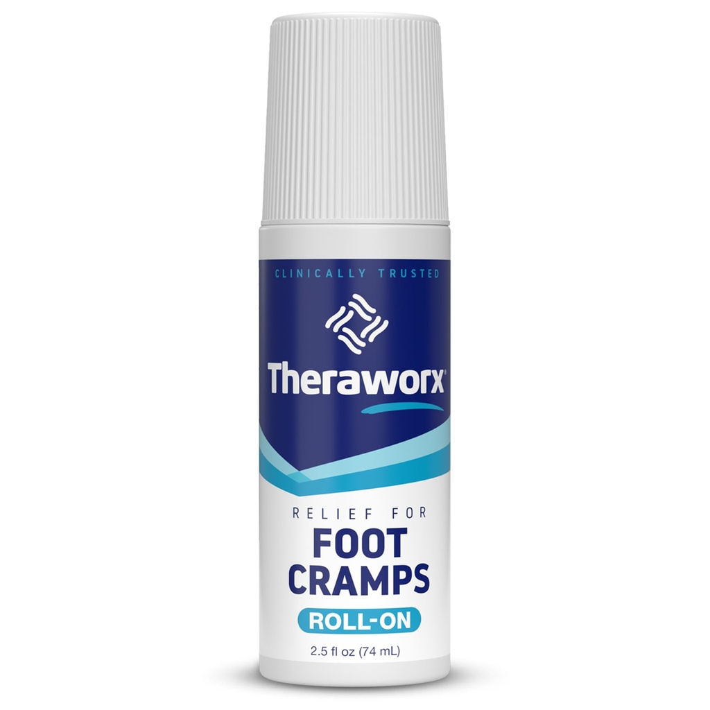 Theraworx Relief jalakrampide jaoks, kiire toimega jalakrampide leevendamine rullides - 2,5 Oz - 1 loend