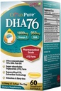 LABO Toitumine OmaxPure DHA76 Omega 3 kalaõli, ultrakontsentreeritud 76% 950mg DHA, EPA, 60 Count, Pharmaceutical Grade, Supercritical CO2 ekstraheeritud rTG vorm, südame, liigese, aju ja immuunsüsteemi tervise jaoks