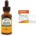 Herb Pharm Kids Mullein Küüslauguõli ja Boiron ColdCalm Baby tilgad külma sümptomite leevendamiseks, 1 Fl Oz ja 30 Count