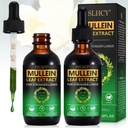 Mullein Leaf ekstrakti tilgad kopsudele, 120ML Natural Mullein Leaf tilgad Täiendus Kopsupuhastuse Immuunsüsteemi Ja Hingamisteede Tervisetoetus Suitsetajatele
