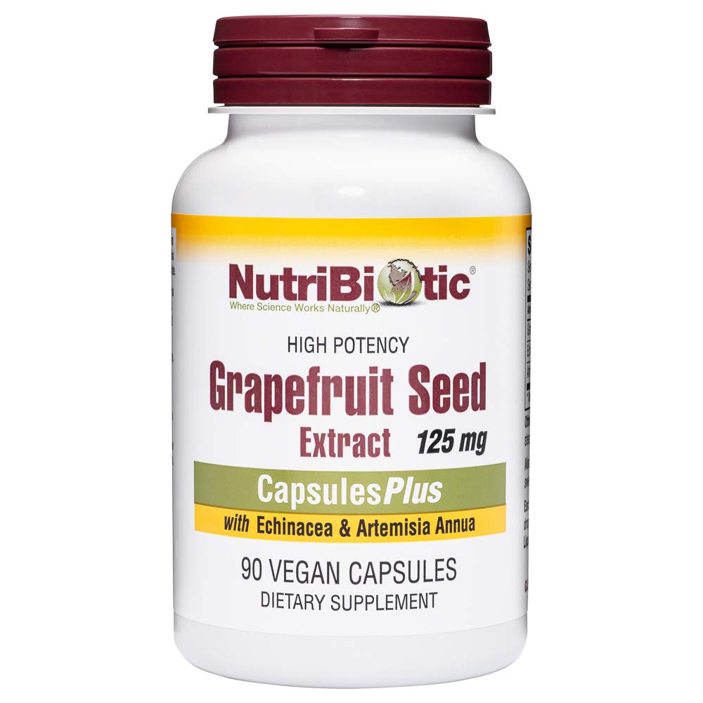 NutriBiotic Grepefruit Seemneekstrakt KapslidPlus, 125 mg GSE, 90 Count