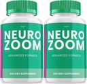 (2 Pack) Neuro Zoom Brain Boost Supplement, Neuro Zoom Advanced Memory Support Formula, Neuro Zoom Pills Nootropic vähendada aju udu, Neuro Zoom, et suurendada mälu, NeuroZoom Arvustused (120 kapslit)