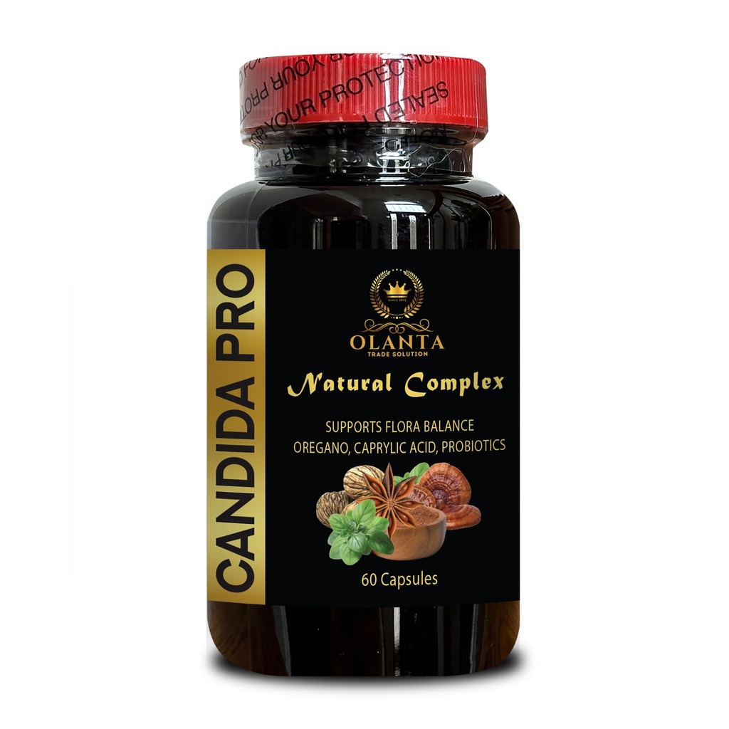 Candida tugikompleks - arabinogalaktaan Immune, probiootikumid naistele Seedetrakti Tervis, Oregano Leaf Extract, Soolepuhastus, Soolestiku Tervis Toetus - 1 pudel 60 kapslit