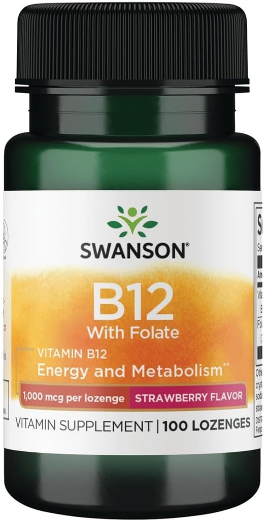 Swanson Vitamiin B-12 Lozenges 1000 mcg 100 Lozenges