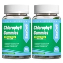 2 Pack Chlorophyll Gummies for Body Odor Deodorant *, Sugar Free Näritav Chlorophyll for Immune Support Naised Vegan Non-GMO, 120 Count