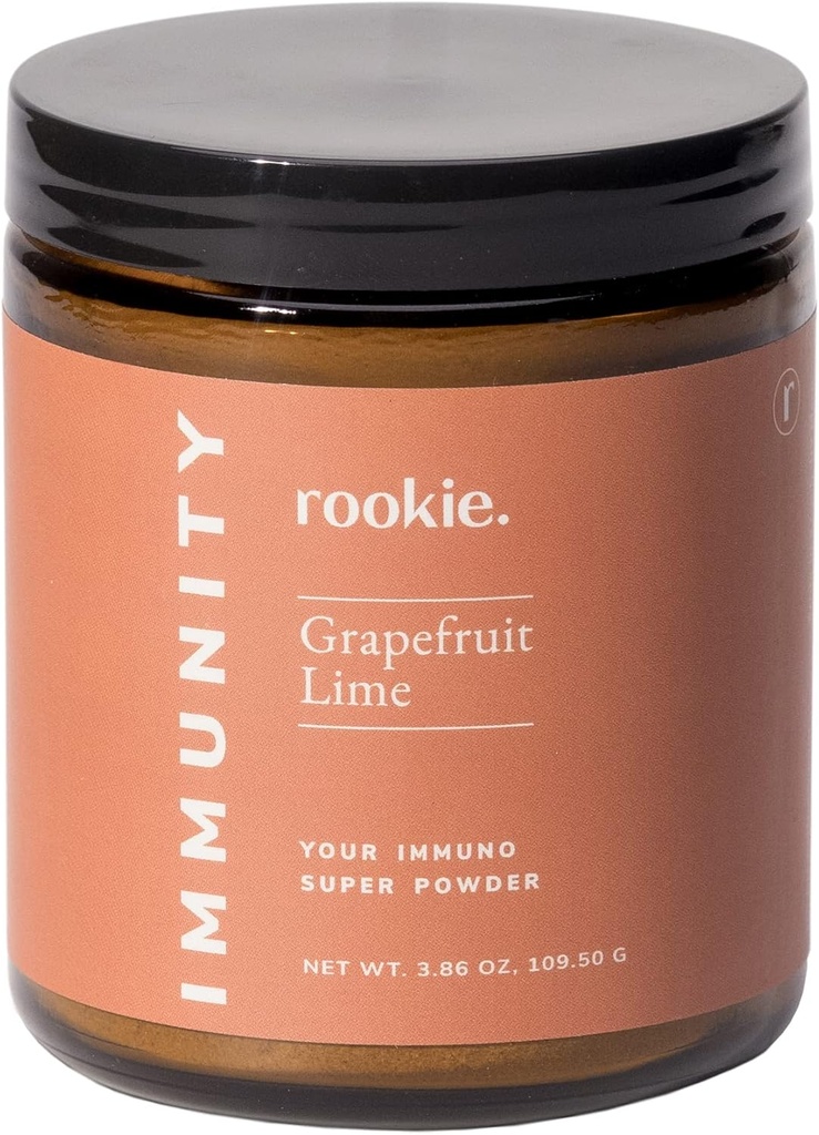 Immuunsus Haiguse Ennetav Boost Pulber Rookie Wellness, sisaldab D-vitamiini, leedrimarja, ingverit, looduslikku heaolu parandavat vitamiinilisandit, greipfruudi ja laimi maitset (30 serveerimispurki)
