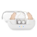 OTC kuulmisabi koos müra tühistamisega kuulmislanguse, digitaalsete kõrvade abivahendite eakatele ja täiskasvanutele, nähtamatu isikliku heli kuulmise võimendi helitugevuse reguleerimisega (pruun)