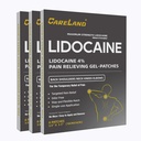 CARELAND Lidocaine Gel Patch, 18 Loe maksimaalse tugevusega valu plaastrid lihaste leevendamiseks kaela põlve seljas ja õlgadel lõhnatu nuumpakend rahustavad närvid, liigesed