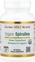 California Gold Nutrition Orgaaniline Spirulina Supplement, millel on roheline supertoit koos antioksüdantidega, Vegan Sõbralik, Gluteenivaba, Mitte-GMO, 500 mg,60 tabletti