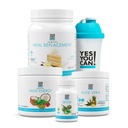 Jah, saate! Detox Plus Kit (toidukorra asendamine Vanilla, Aloe Vera ananass) - Täielik toidu asendaja pulber, kõrge energia raputamise võimendaja, Aloe Vera Detox täiendus, tervise ümberkujundamine