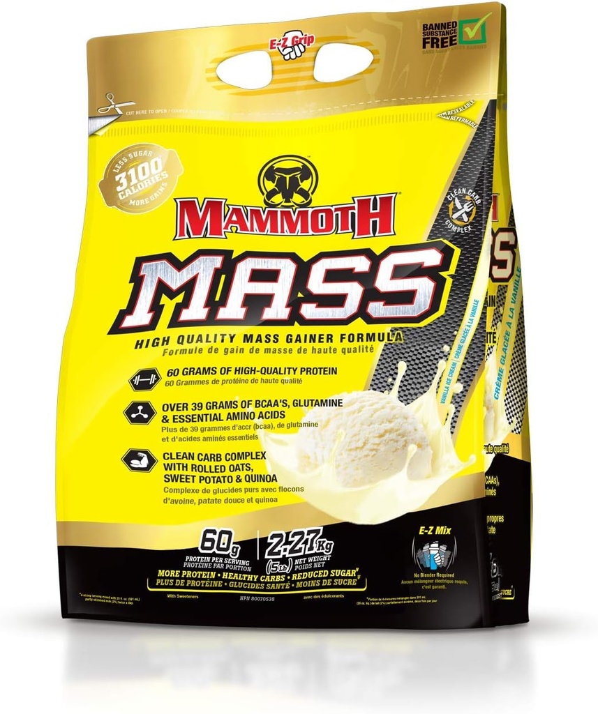 InterActive Nutrition Mammut Mass Supplement, 5 naela, Vanilla FID15319