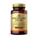 Solgar Resveratrol 250 mg punase veini ekstraktiga - 30 Softgels - Antioksüdant Support - Non-GMO, Gluteenivaba, Piimavaba - 30 Servings