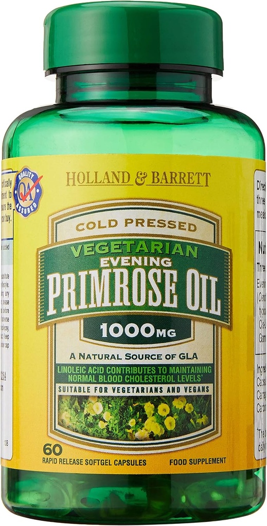 Õhtune primaarõli VITAMIN B6- 1000 mg - 120 kapsliga