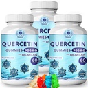 (3Pack) Quercetin Gummies - Quercetin with Bromelain Vitamiin C + tsink Vitamiin D3 - Näritav Quercetin 900mg Toidulisandid - Quercetin lastele ja täiskasvanutele (3)