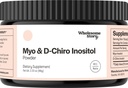 Myo-Inositool & D-Chiro Inositool Supplement Pulber naistele | Hormonaalne tasakaal ja tervislik munasarja funktsiooni tugi | Vitamiin B8 | Suurepärane alternatiiv kapslitele | 40: 1 suhe | 30 serveerimist