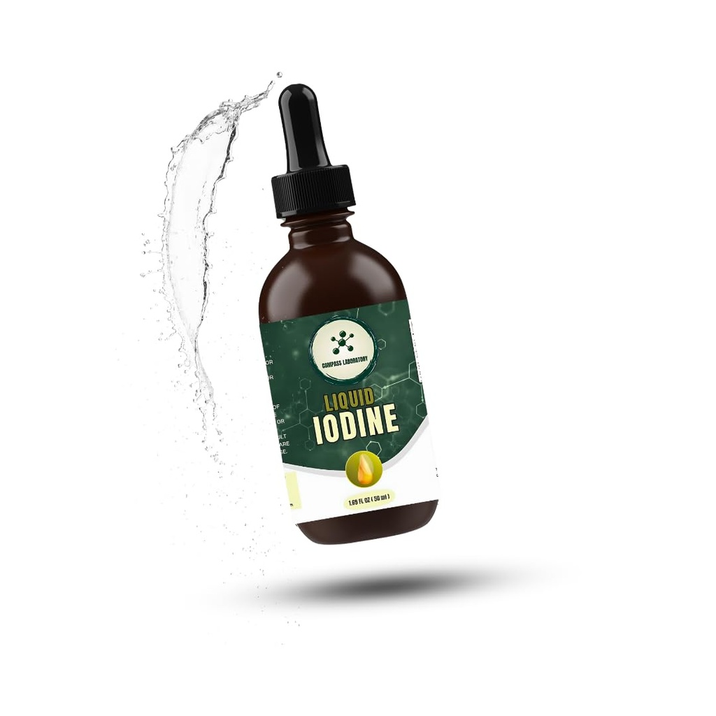 Kompassilabor joodi tilgad | Selge ja värvitu vedelik | 50ml - 250mcg / serveerimine | kõrge puhtusastmega toidulisand