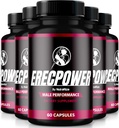 (5 Pack) ErecPower meestele, ametlikud ErecPower pillid, looduslikud meeste toidulisandid kütuse energia ja üldise tervise toetamiseks, Ereci jõudlus, ülevaade (300 kapslit)