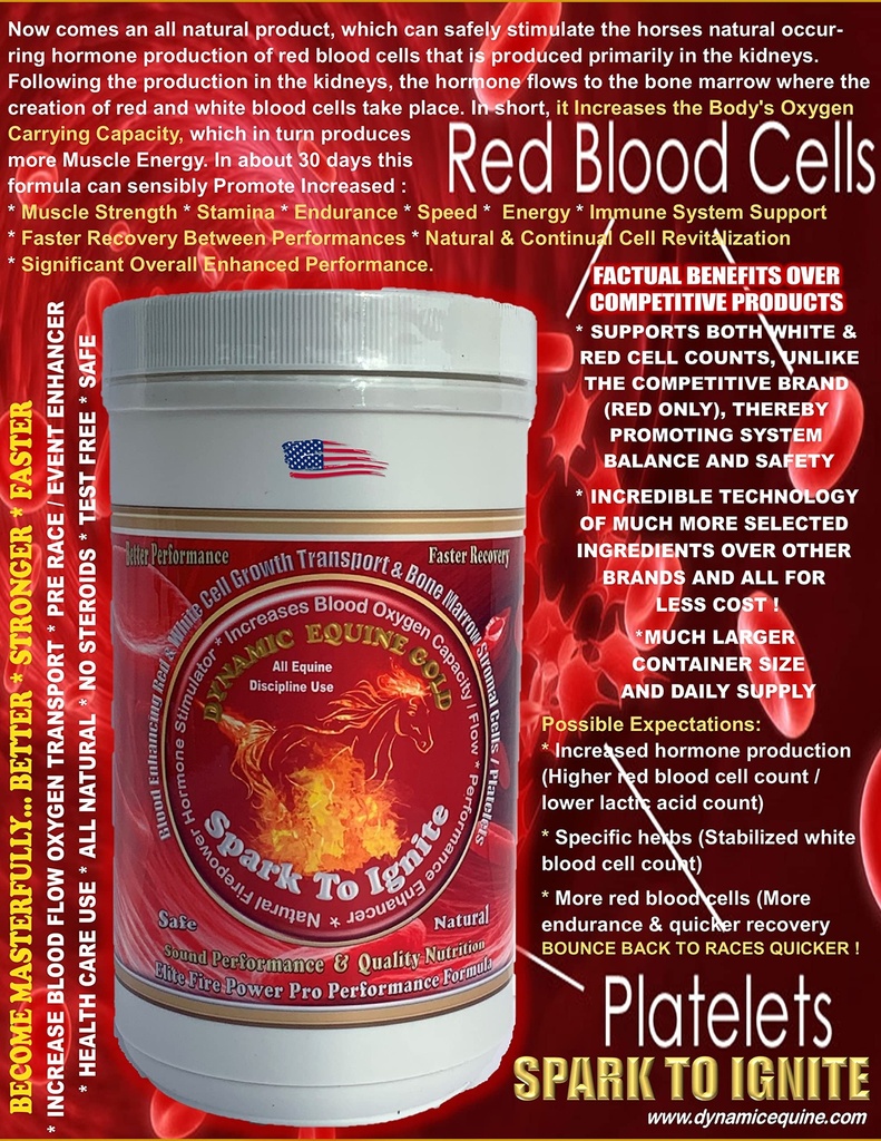 Spark to Ignite Vere hapnikutarve Natural Fire Power Pro Performance Enhancer. Loomulikult stimuleerib EPO hormooni, et suurendada jõudlust.